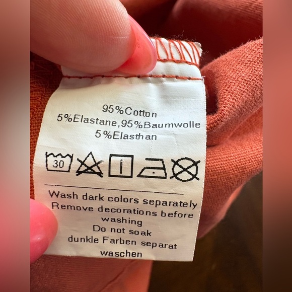 KANCY KOLE Womens A-Line Midi Skirt Back Elastic Waist Drawstring
Orange Small - Picture 7 of 9